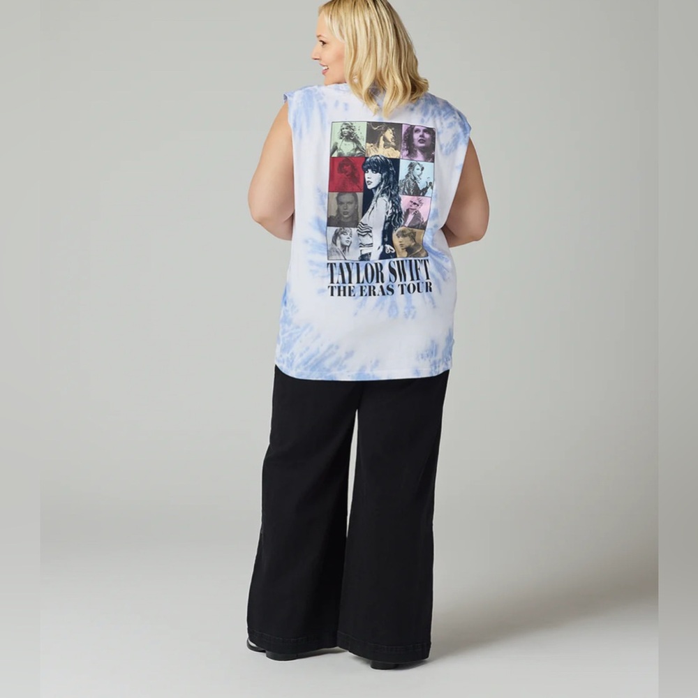 NEW! Official Taylor Swift Eras Tour Sleeveless Tank Top Tie Dye T-Shirt SZ L